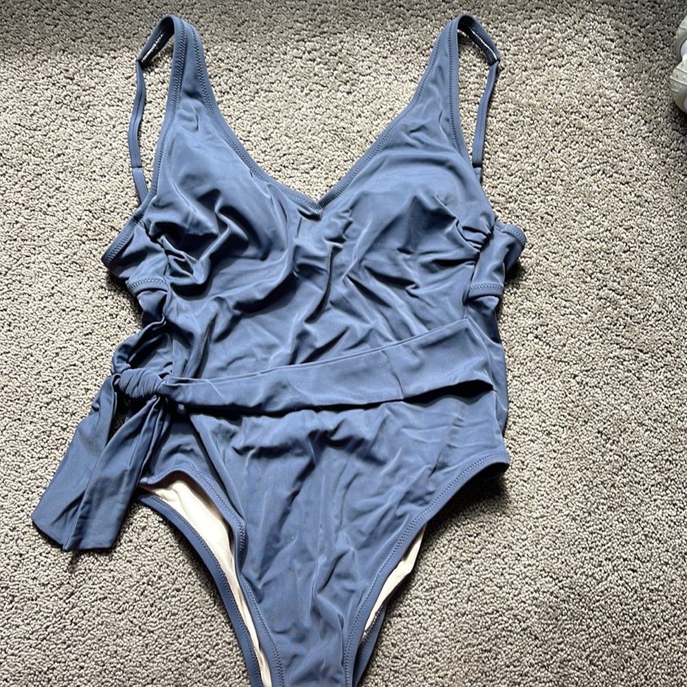 Navy blue, Shade&Shore one piece bathing suit